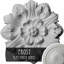 Médaillon de plafond Endurathane Odessa, DO 7 1/2 po x P 1 1/8 po (convient aux auvents jusqu'à 2 1/2 po), fini de rêve de minuit peint à la main-27779343