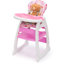 Réglable avec une construction stable et une chaise polyvalente à finition rose
