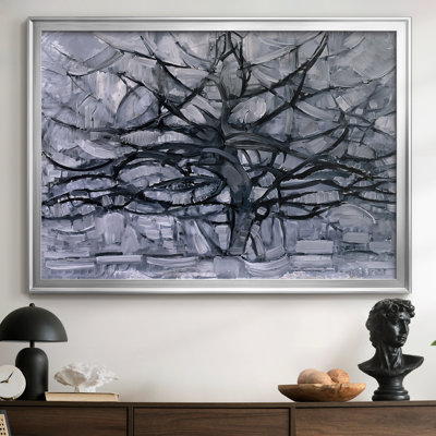 The Gray Tree-Piet Mondrian-Framed Gallery Wrapped Canvas-1911