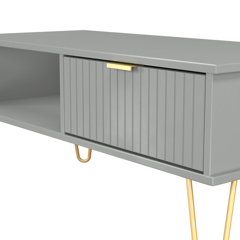 Alcalde Coffee Table with Storage, Grey