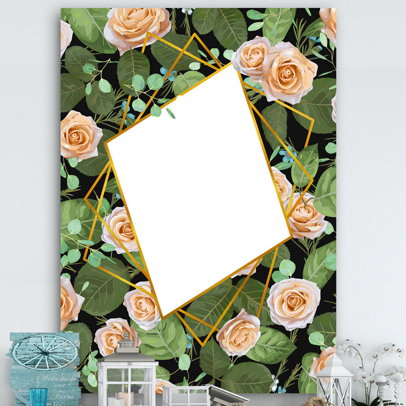 Miroir mural Elementary Botanicals 10, H 39,4 po x l 29,5 po