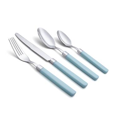 Farberware Edgekeeper 14 Pc. Turquoise Cutlery Set, Turquoise/Blue