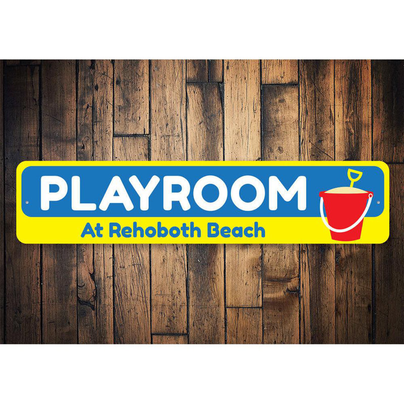 Plaque de plage en aluminium, H 6 po x l 24 po x P 0,063 po