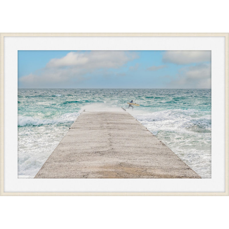 Cannes France Running Surfer 1 Print by RS Photo, 16" H x 20" W