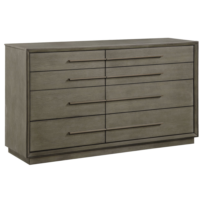 Carlwirt 8-drawer Dresser Taupe Oak, Brown