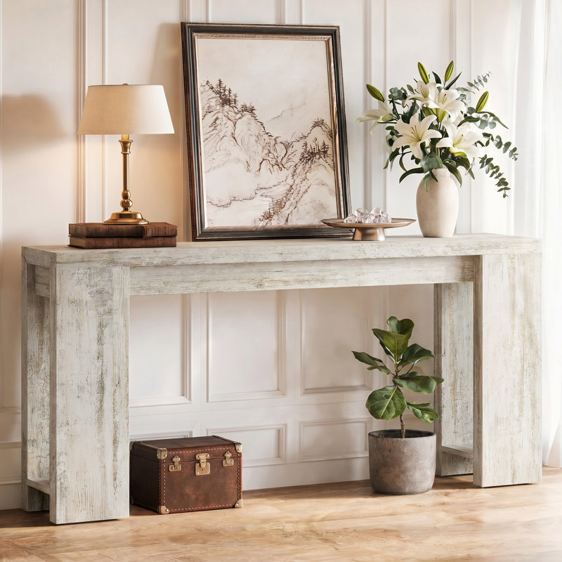 Console 70,9 po pour vestibule, Gris rustique
