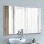 Miroir de salle de bain à cadre en métal doré 36 po Beunca-1010712003-1017241032