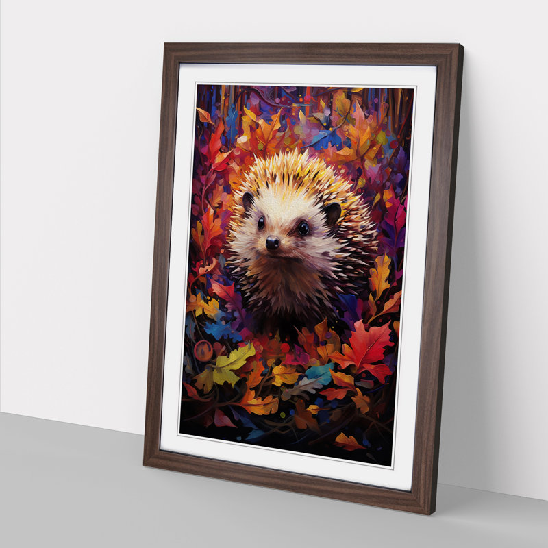 Hedgehog Abstract - Framed Print