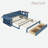 Multifunctional Daybed With Storage Drawer, Open Compartments And Hydraulic Side Table-425521260-425521262