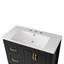 Meuble-lavabo 36 po avec lavabo, une armoire avec portes à fermeture douce, 4 tiroirs à fermeture douce, poignées en métal, noir-1483923297