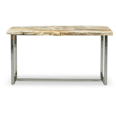 60'' Solid Wood Top Console Table
