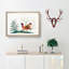 Two Walking Birds - Picture Frame Painting Print-55606046-55606041