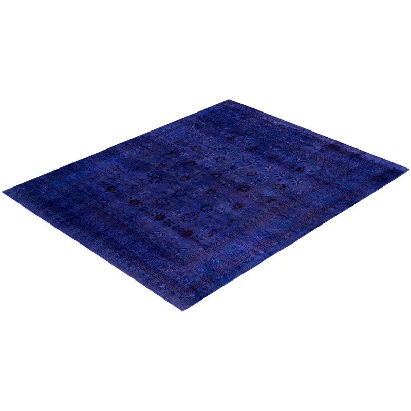 Overdyed One-of-a-Kind 8' 1" x 10' 1" Hand Knotted Area Rug