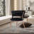17.72'' H Velvet Upholstered Metal Side Chair-1031742251