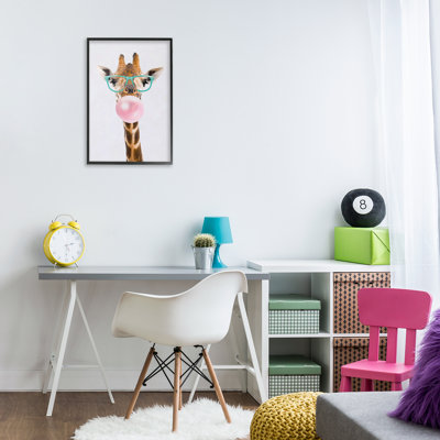 Art giclée de girafe à bulles par Hipster