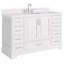 Meuble-lavabo simple 54,25 po avec plateau en quartz Abshire-94668899