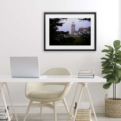 Socked In By Fog Framed Print Under Glass, design by Rick Berk