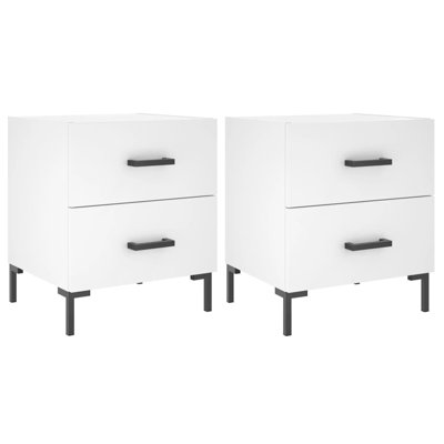 Ellayne 40cm W Iron Bedside Table