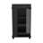 DEPOT E-SHOP Lansing Bar Cart with Glass Door, 2-Side Shelves and Casters-558704159-558704158