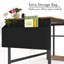 Bureau d'écriture d'ordinateur avec tablettes de rangement Myra-2008334391