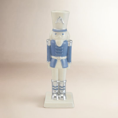 Porcelain Nutcracker Candlestick Holder