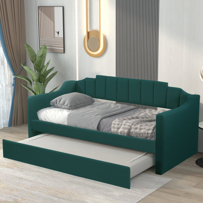 Daybed with Trundle, Dark Green