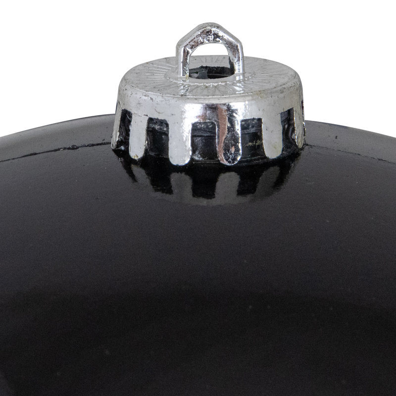 Boules de Noël Bubblegum incassables à 4 finitions, H 8 po x l 8 po x P 8 po, Noir