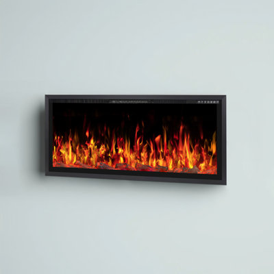 Recessed And Wall Mounted Electric Fireplace