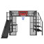 Lit mezzanine en métal avec bureau intégré-693569133
