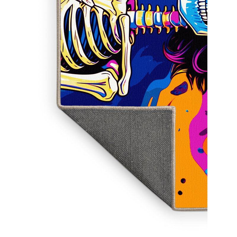 Flux Bloom Rug, Square 5'