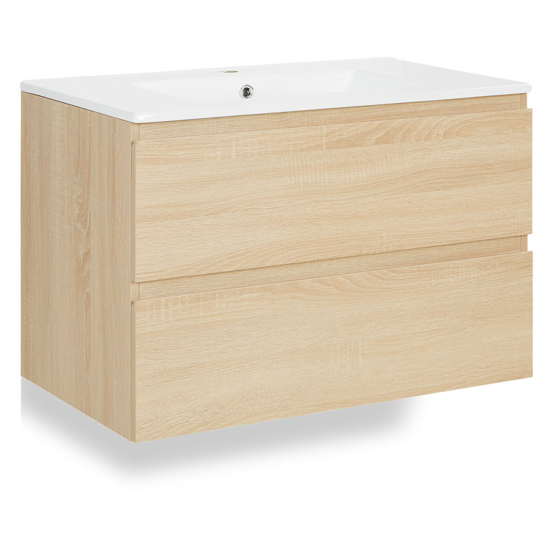 Amogha 80.5mm Single Bathroom Vanity with Ceramic Basin