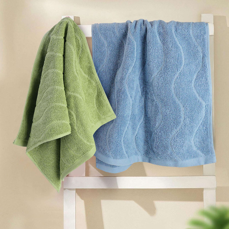 Hand Towels for Bathroom Set of 4, 100% Cotton Face Towels, Soft Drying Hand Face Towels