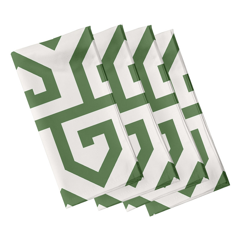 Ensemble de serviettes 4 pièces, L 18 po x L 18 po, Vert
