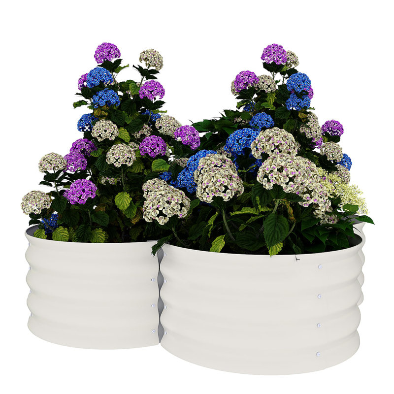 2PCS 0.6mm Galvanized Coated Petal Color Steel Planting Bed Butterfly Nut - Wooden Climbing Bed, Garden Planter, Climbing Plant Support