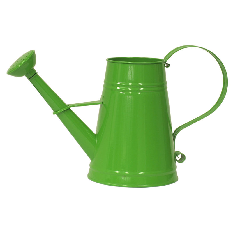 Aldegonda Handmade Metal Table Vase, Green