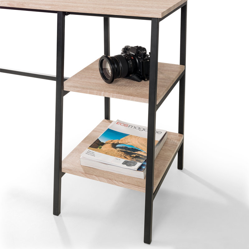 Chew Stoke Metal Base Writing Desk, Oak