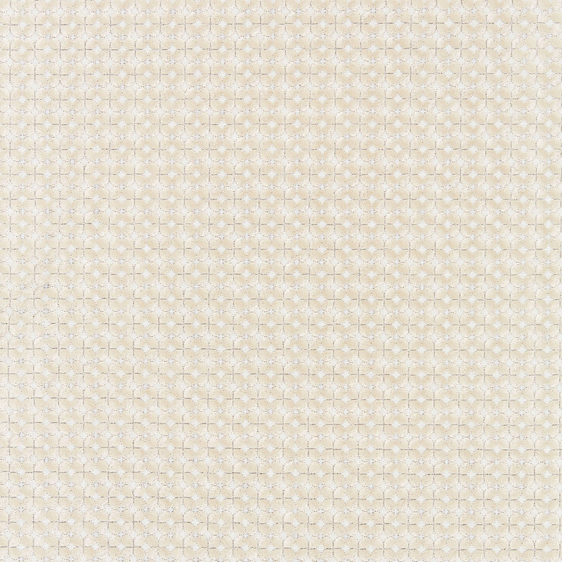 Floret Geometric Fabric, Champagne