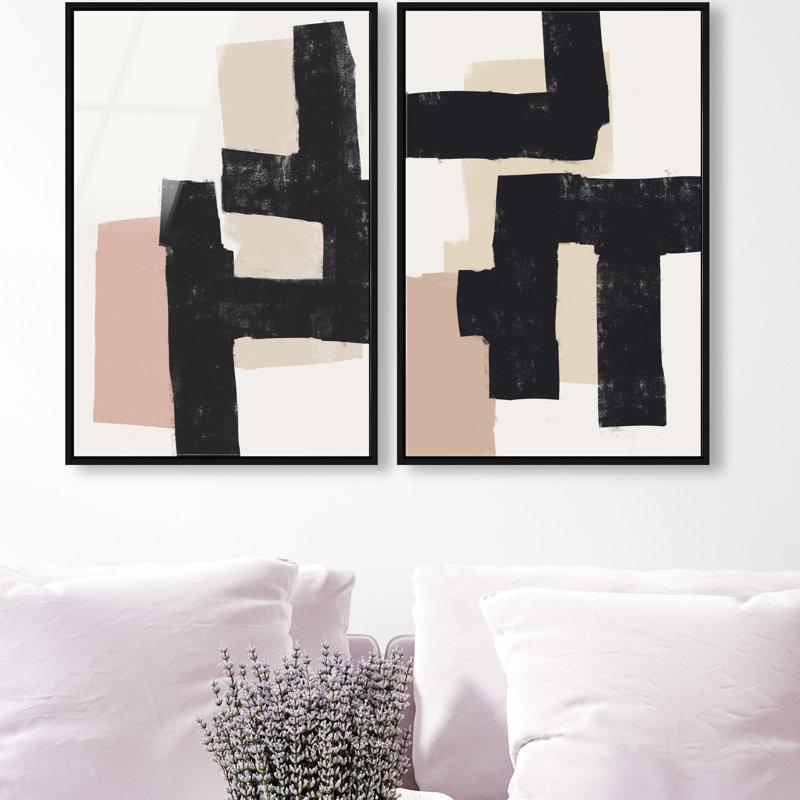 Nowhere Set High-Gloss Frameless Acrylic Glass Wall Art Abstract Print by Oliver Gal, Ready to Hang, 10 x 15, 17"H x 25"W