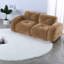 Luxueux canapés en velours, design moderne chameau pour le confort du salon