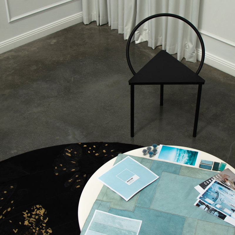 Pastiche Rug - Starlight Blue 1.5m , Round 8'2"