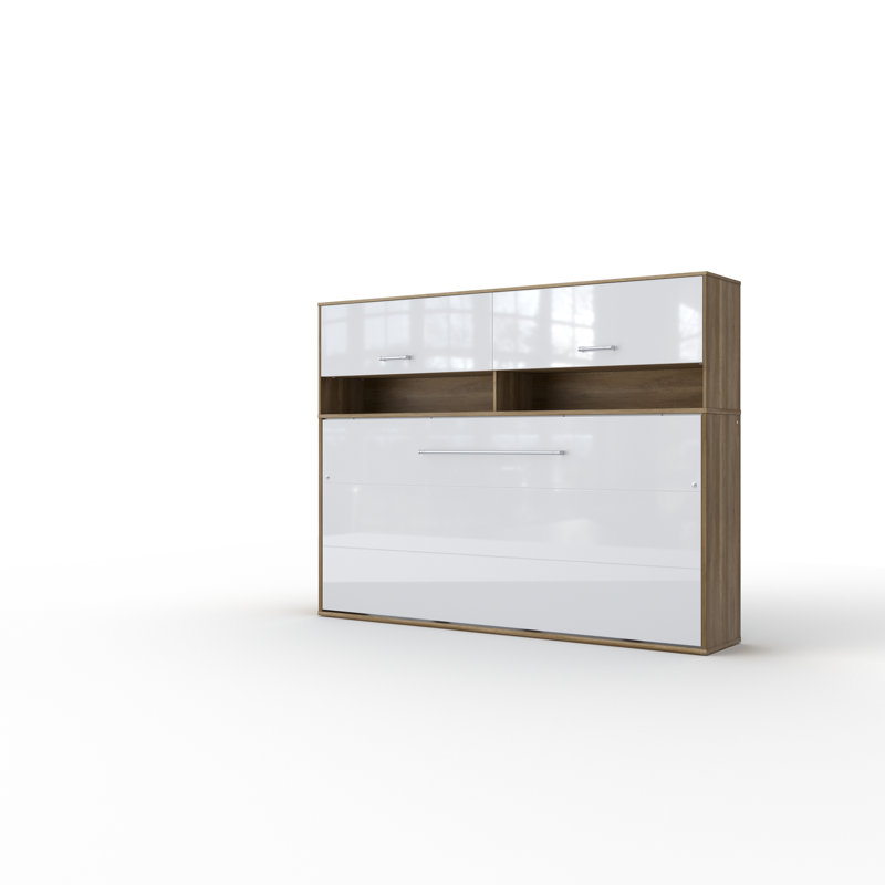 Aubri EU Single - 90 X 200 Cm Bed, White/Light Brown