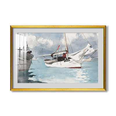 Bateaux de pêche, Key West, 1903 - Winslow Homer - Estampe encadrée sur mesure