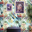 Aadhan Blue Tropical Wallpaper
