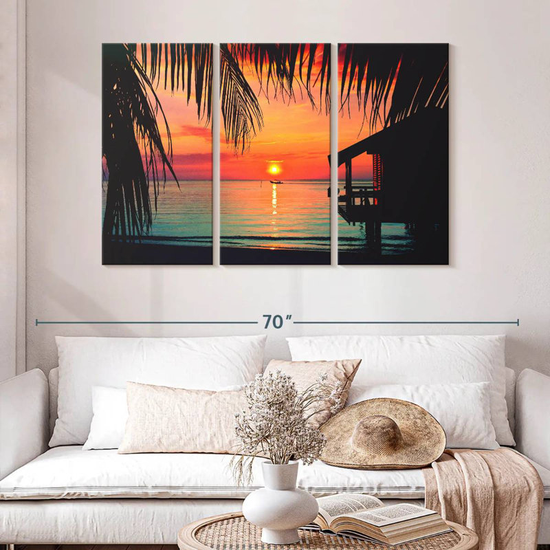 Roatan Sunset Gillard, H 32 po x l 50 po