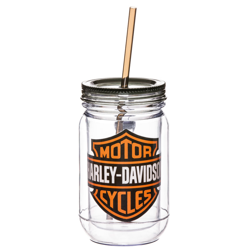 Grande tasse de voyage à double paroi avec paille 20 oz Harley-Davidson®