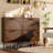 Shoe Cabinet With 4 Flip Drawers And Adjustable Shelves, Narrow Shoe Organizer With Fluted Panel, Freestanding Hidden Shoe Cabinet For Hallway-1415296052