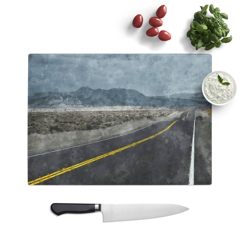 The Open Road Vol.1 Chopping Board, 0.4cm H x 28.5cm W x 39cm L