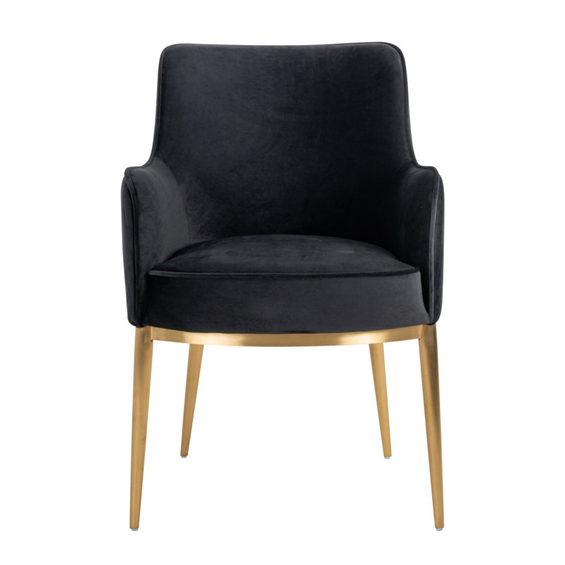 Breeze Upholstered Arm Chair, Dark Gray
