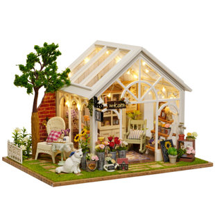 Ensemble de maison de poupée Sunshine Greenhouse - Miniature Wizardi Roombox