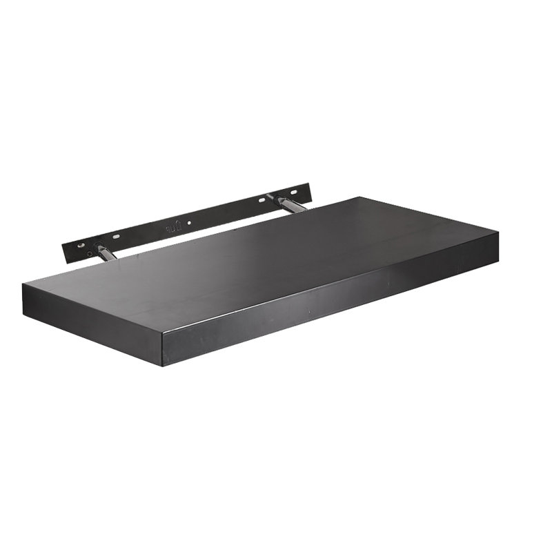 Floating Wall Shelf Kit, 4cm H x 24cm W x 24cm D, Gloss Black